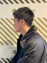 バーバーバー アカバネ(BARBER-BAR AKABANE) 直毛でも綺麗な毛流れショートアップバング ツーブロック#3