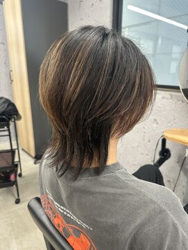 エン(en) メンズウルフセンターパート