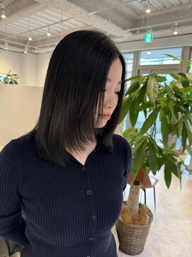 マルフェ 天王寺(marfe) 顔周り似合わせレイヤーカット#透明感カラー/髪質改善