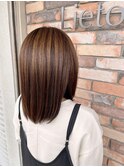 似合わせカット ミディアムボブ