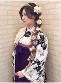 〈avant〉卒業式ヘア　編みおろしヘア