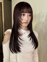 ノラジャーニー(NORA Journey)&nbsp;シャギーレイヤーカットロングレイヤーウルフカットボルドー