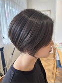 ハンサムショート×縮毛矯正