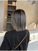 バレイヤージュ/切りっぱなしボブ