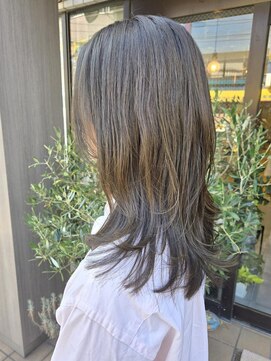 ヴィサージュメゾン(VISAGE maison) ロングレイヤー×ブリーチなしハイライト×ローライト