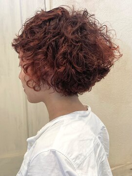 ヘアーリゾートガーデン 南林間店(Hair Resort Garden) 寝ぐせも楽しめるドライパーマ/アプリコットオレンジ