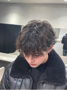 レブヘアー 西院(LEVHAIR) 刈り上げマッシュ×スパイラルパーマ