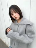 暗めカラー/ショートボブ/マロンベージュ/くすみベージュ