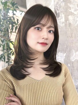 アマトウキョウ 表参道(AMA TOKYO) 20代30代40代/レイヤーカット/大人韓国ヘア/顔まわりカット