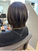 レイヤーボブ　シャギー　ボブレイヤー　ハッシュボブ　縮毛矯正