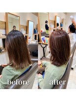 ステラバイケンジ 藤沢(STELLA by KENJE)&nbsp;白髪ぼかし細めハイライト30代40代50代グレージュ