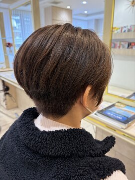 アッシュ 仙川店(Ash) 40代刈り上げショート前髪なしハンサムショートツーブロック