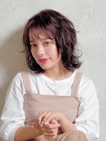 ロッソ ヘアアンドスパ 北千住店(Rosso Hair&SPA)&nbsp;ミディアムレイヤー巻きスタイル【北千住】