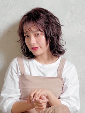 ロッソ ヘアアンドスパ 北千住店(Rosso Hair&SPA) ミディアムレイヤー巻きスタイル【北千住】