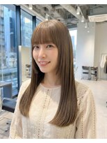 ハーツオオサカ(HE:ARTS OSAKA)&nbsp;ロングハッシュカット×ハイトーンベージュ