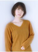 小顔ひし形シルエットボブ×20代小顔スタイル