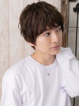 メンズヘア ビーセカンド 草加店(MENS HAIR B-2) アンニュイで優し気サイドパートショートE