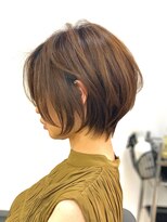 ブレス ヘアデザイン(BLESS hair design)&nbsp;愛され小顔カット前髪ナチュラルショートピンクブラウン美髪