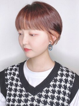 モリオフロムロンドン 原宿本店(morio from London) 【morio原宿】秋冬ヘアスタイル　マッシュショート　前髪カラー