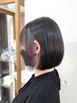 リッカ(RICCA) 【大人イヤリングカラー】ボブヘアにパープルのアクセントを☆
