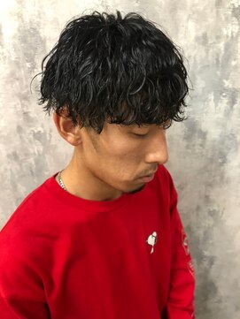 ザ マイル(The mile) ツーブロックマッシュコンマヘアメンズカット