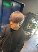 グレーベージュ マッシュ ブリーチカラー