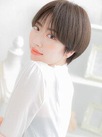 モッズヘア 越谷(mod's hair)&nbsp;アッシュオリーブ小顔ミニボブクールショートa越谷20代30代40代