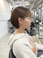 フォト イケブクロ(foto IKEBUKURO)&nbsp;面長/ショート・ボブ/ベージュ/イルミナカラー　池袋・田尻