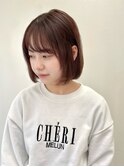 軽やか小顔ボブ 小顔カット/内巻きボブ/ショートボブ/韓国ボブ