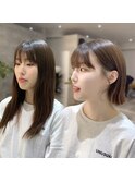 タッセルボブ×酸性縮毛矯正/韓国ボブ/梅田美容院/髪質改善