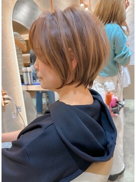 ロンド エスポワール 錦糸町(Lond espoir) 切りっぱなしボブ美髪ピンクブラウン【工藤昴】