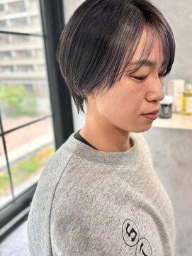 サニーサイドサロン(SUNNY SIDE SALON) ショート×フェイスフレーミングカラー