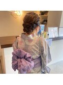 浴衣の着付けとヘアアレンジ