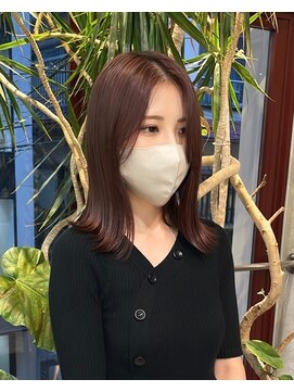 ヲタク(wotaku.) ラベンダーブラウンワンカラー透明感カラーくすみカラー艶髪ロブ