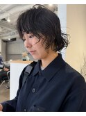 CAF 照下 小顔に見せるヘア パーマ 大阪