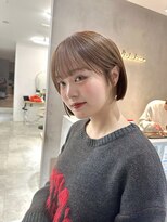 サンド 池袋(sand)&nbsp;まとまるボブ/柔らかブラウンカラー