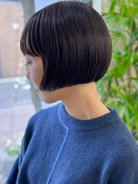 ハヤシ(HAYASHI) 美髪小顔似合わせカットイメチェンワイドバング大人ショートボブ