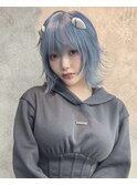イメチェン/ニュアンスカラー/フルバング/似合わせカット