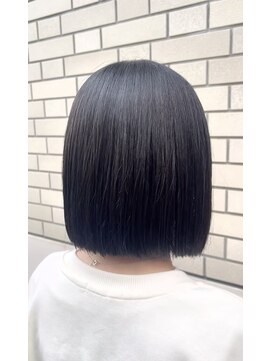 エント(ent) ナチュラルブルーブラック＊切りっぱなしボブ