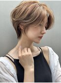 大人可愛い20代30代40代小顔ひし形大人ショート