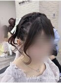 サイドクラゲヘア/心斎橋ヘアセット