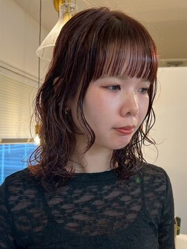 ミルヘアデザイン(mil hair design) パーマ　髪質改善　艶髪　ミディアムレイヤー　学割24