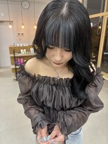 ミリ 奈良店(mm) ブルー/近鉄奈良/学割/ブルーブラック/髪質改善/奈良/レイヤー