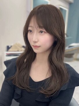 ラ ミュウ バイ ディーアンドティー(LA MIU by D&T) まろやかマロンベージュ×韓国レイヤー