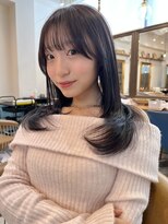 ロンドアベニール 北千住(Lond avenir)&nbsp;ミルクティーベージュ/レイヤーボブ韓国巻き顔周りカット/北千住