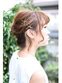 くるりんぱで作るヘアアレンジ