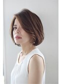 大人キレイなレイヤーボブ