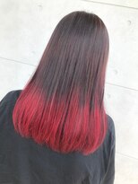 ヘアセラピー サラ(hair therapy Sara) 特殊カラー　赤グラデーション