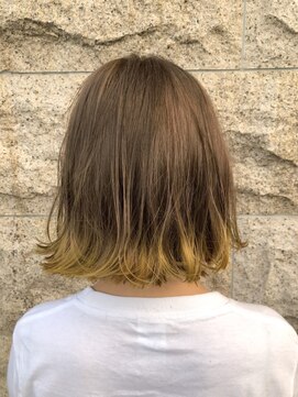 ルート(route.) 切りっぱなしボブ×裾カラー