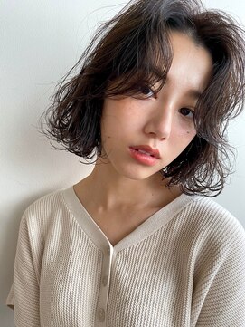 ガレージ バイ グリーン 原宿 表参道(Garage by green) 【loki】ボブ×モカブラウン